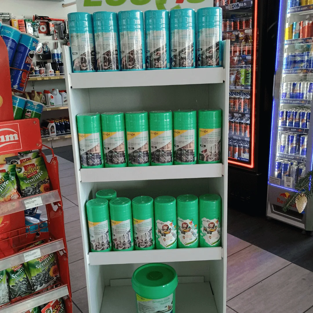 Produse ECOTIS Clean expuse pe raft